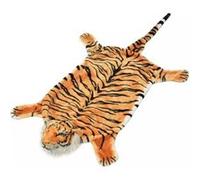 Tapis en peluche - VIDAXL - Tigre - 144 cm - Marron avec rayures - Intérieur enfant Marron G