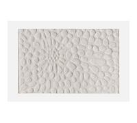Tapis en relief 100% laine tufté main effet galet - 200 x 290 cm - Ivoire - ORABEL