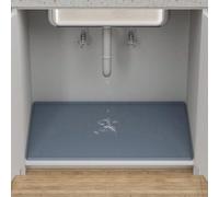 Tapis en silicone, convient pour la cuisine et la salle de bain. Imperméable, rangement et organisation pour l'évier et le placard, protecteur d'évier et de placard, plateau d'évier de salle de bain, 