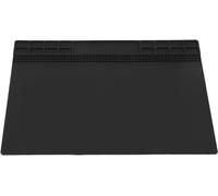 Tapis en silicone résistant à la chaleur pour travaux de soudure, coussin isolant, réparation, noir, petit format