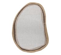 Tapis en sisal ORGANIC 2125 Calcul écru / naturel - forme irrégulière moderne 160x220 cm