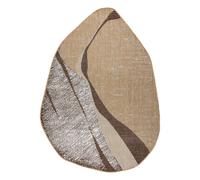 Tapis en sisal ORGANIC 2739 Calcul naturel / écru - forme irrégulière moderne 200x290 cm