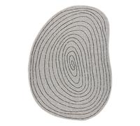 Tapis en sisal ORGANIC 2743 Tronc écru / noir - naturel forme irrégulière moderne 160x220 cm