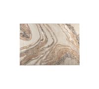 Tapis en tissu marron, à motifs, rectangulaire, pour salon - Zuiver, Solar - 160x230 cm