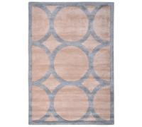 Tapis en Viscose Moderne Fait Main 160 x 230 cm Beige et Gris Malan