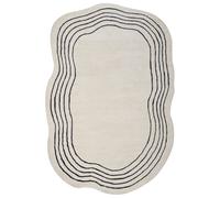 Tapis en Viscose Moderne Fait Main 200 x 300 cm Beige Ramzan