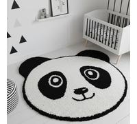 Tapis enfant 100x100 rond blanc
