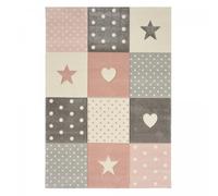 Tapis enfant 140x200 rectangle tissé crème MINIKIDS