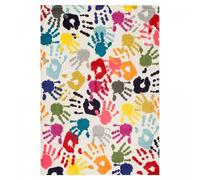 Tapis enfant 60x110 rectangle tissé multicolore LYN6 HANDI