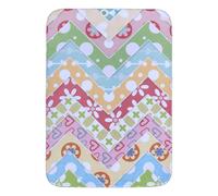Tapis enfant 70x95 rectangle tissé multicolore SCAND