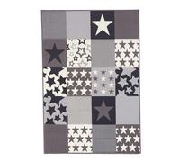 Tapis enfant 80x150 rectangle tissé crème LYN1 CARETOILE