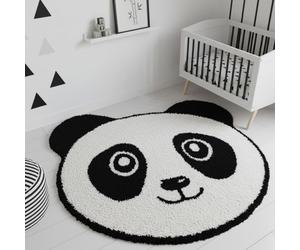 Tapis enfant 80x80 rond blanc