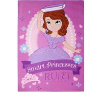 Tapis enfant 95x133 rectangle tissé rose SOFIA A
