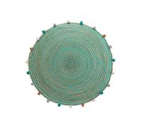 Tapis Enfant à Pompons Déco "Baloo" 90cm Vert