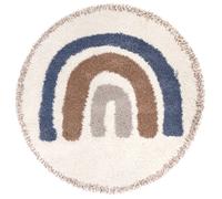 Tapis Enfant Arc En Ciel Bohemian Rainbow Bleu Diam 120cm