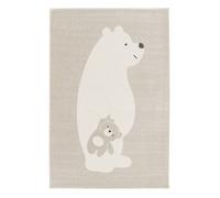 sweeek - Tapis Enfant Beige/crème 80 x 150cm. Tapis intérieur oursons. Poils Ras