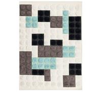 Tapis enfant BRICKY Blanc 90 x 130 cm Coton