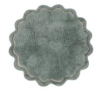 Tapis Enfant Coton Lavable Sweet April Aqua Diam 110cm