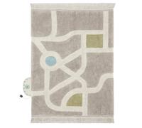 Tapis Enfant Lavable En Coton Ecocity Gris 120X170