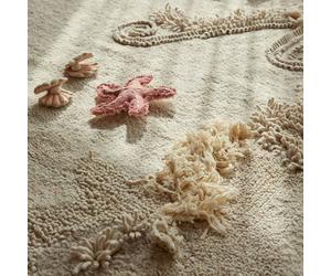 Tapis Enfant Lavable En Coton Seabed Naturel, Fil Rugcycled 140X200