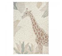 Tapis enfant LYN9 GIR AF 60x110 cm Crème - Tapis facile d'entretien, doux et soyeux