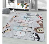 Tapis Enfant Marelle - Husplay Gris 120X170