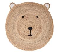 Tapis enfant ourson jute D100cm - Atmosphera createur d'interieur