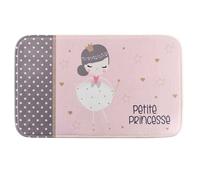 Tapis Enfant ""Petite Princesse"" 45x75cm Rose