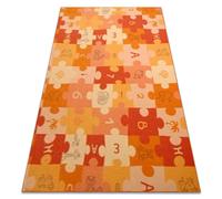 Tapis enfant PUZZLES orange 100x200 cm