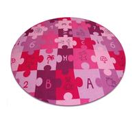 Tapis enfant PUZZLES violet cercle cercle 150 cm