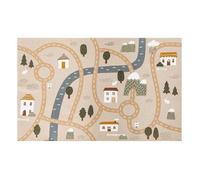 Tapis enfant route Niels Jute 100x150cm - Atmosphera Créateur d'intérieur