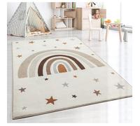 Tapis Enfant - The Carpet PEARL - Arc-en-ciel Crème - 160x220 - Moderne