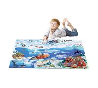 Tapis Enfant Tissé Banquise Bleu 100X150
