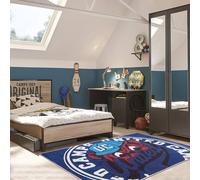 Tapis Enfant Tissé Uc Bear Bleu 60X90