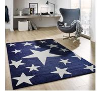 Tapis Enfant - VIMODA - Étoiles - 80x150 cm - Synthétique - Rectangulaire