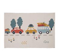 Tapis enfant voiture en coton canvas 60x90cm