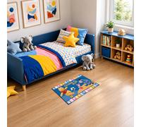 Tapis Enfant Winnie L'ourson Bleu 50X80