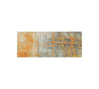 tapis entrée 110x175 tissé orange rectangle motif abstrait RUSTIC