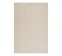 tapis entrée 60x110 tissé crème rectangle motif uni NOSSA