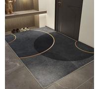 Tapis Entrée Intérieur 120x120cm, Paillasson Attrape-Poussière, Antidérapant et Absorbant, Tapis de Porte Profil Bas et Lavable en Machine pour Cuisine, Chambre, Couloir