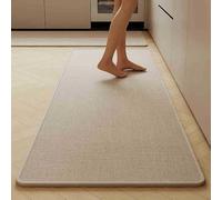 Tapis Entrée Microfibres Douces Absorbantes 90x200cm Kaki | Tapis D'Entrée Intérieur Absorbant Absorbe L'Eau Et Ramasse La Saleté Pour Salon, Sol, Usage Commercial
