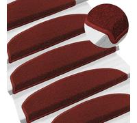 Tapis Escalier Auto-Adhesifs 15 Pieces, Marche -Derapante 80x24,5x3,5 | Polypropylène durable, lavable et pliable, installation par bandes adhésives, design semi-circulaire, usage résidentiel,