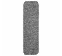 Tapis Escalier dérapant 15 Pièces 75x20 cm Gris PP Protecteur Marches | 100% PP durable, support latex dérapant, lavable machine, usage intérieur, design rectangulaire