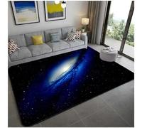 Tapis Espace Tapis Galaxie 3D Ciel Etoile Doux Flanelle Moquette Gaming Vintage Violet Salon Chambre Univers Nebuleuse Grand Couvre Sol pour Deco Maison Gamer Ado Modeles (Couleur 5,160x230cm)
