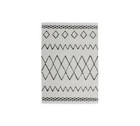 Tapis Ethnique à Franges "Agadir" Noir 160 x 230 cm