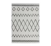 Tapis Ethnique à Franges Agadir Noir 160 x 230 cm