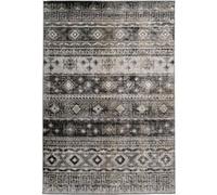Tapis Ethnique à Poils Courts "Ariya" Gris 80 x 150 cm Gris G