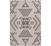 Tapis Ethnique à Poils Courts "Esperanto VI" Taupe 120 x 170 cm Marron G