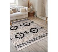Tapis éthnique rectangulaire en coton 100x150cm, Dylrev