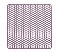 Tapis Evier, Tapis Evier Cuisine, Fond D'évier, Sink Protector Mat | 34,5x34,5cm, Orifices de Drainage en Nid D'abeille, Modèle Surélevé, Silicone Faucet Mat pour Les Éviers,Cuisines, Comptoirs